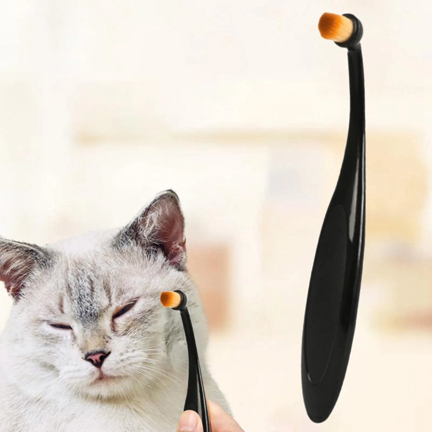 Pet Supplies Pet Tear Stain Remover Brush for Dogs and Cats - Grooming Tool for Eye Area Hygiene Pet Accessories for Cleaning