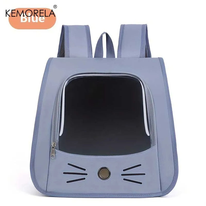 1Pcs Pet Carrier Backpack Large Cat Backpack Transparent Breathable Portable Bag Backpack Cat and Dog Supplies