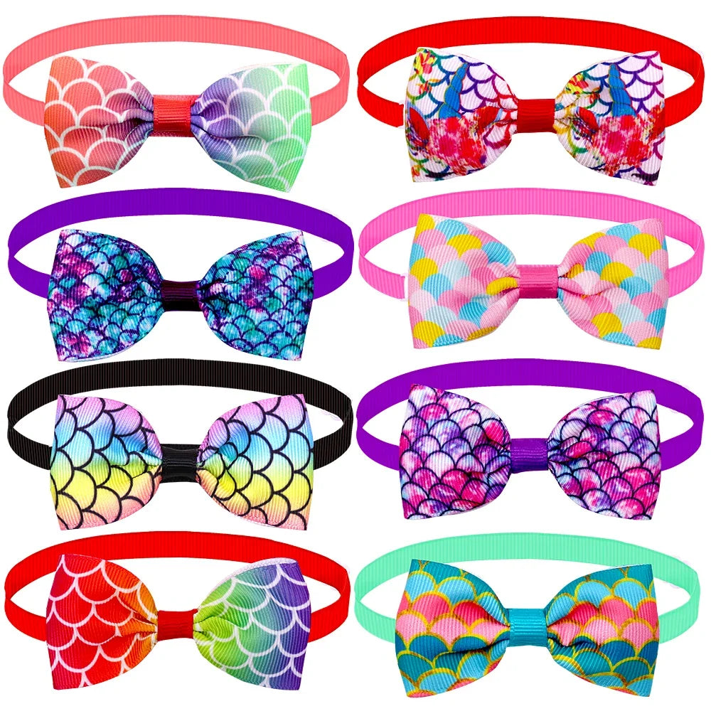 Dog Bow Tie Plaid Print Adjustable Pets Collar for Dogs Pet Accessories Pet Dog Bowtie Pet Supplies Dog Grooming Accessories