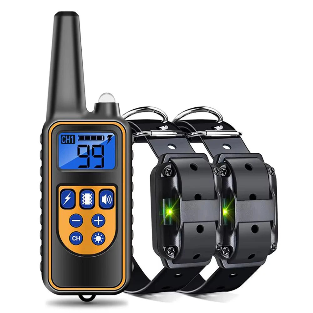 Pet Dog Supplies, Bark Control, Dog Training Device, Collar Electric Shock, Vibration Warning, Dog Training