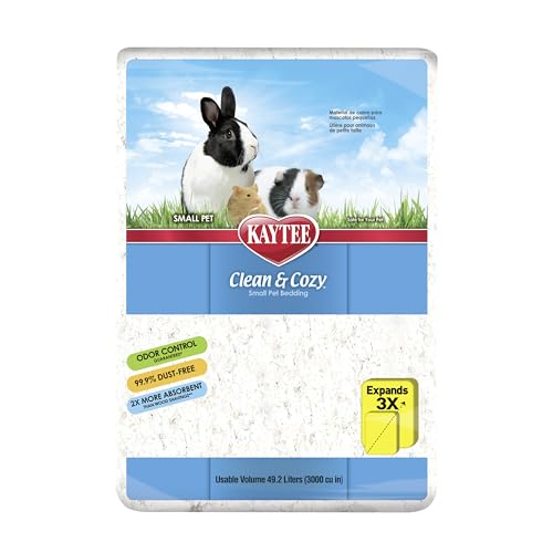 Kaytee Clean & Cozy White Paper Bedding, Made for Small Animals, 49.2 Liters|B007R6G8JW
