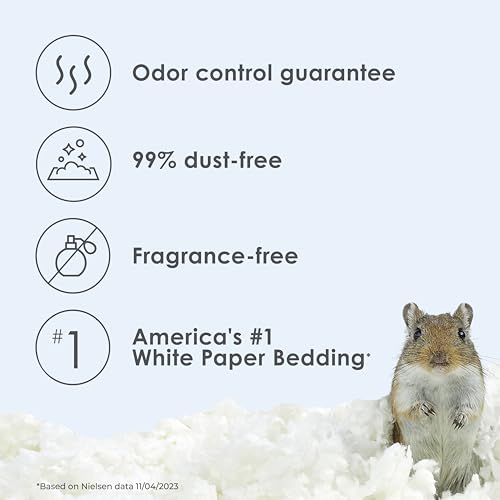 Kaytee Clean & Cozy White Paper Bedding, Made for Small Animals, 49.2 Liters|B007R6G8JW
