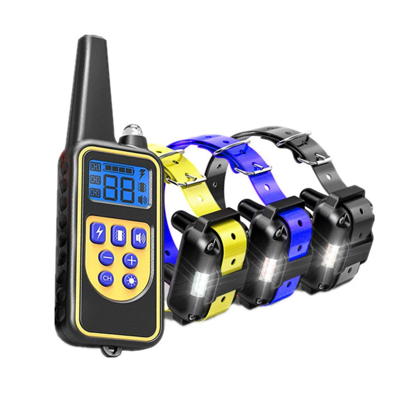 Pet Dog Supplies, Bark Control, Dog Training Device, Collar Electric Shock, Vibration Warning, Dog Training