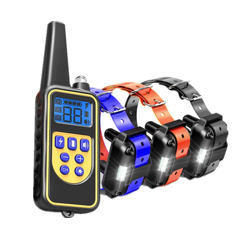 Pet Dog Supplies, Bark Control, Dog Training Device, Collar Electric Shock, Vibration Warning, Dog Training