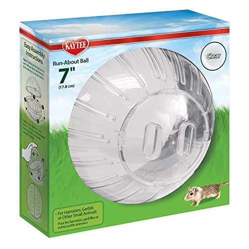 Kaytee 7" Clear Run-About Exercise Ball For Pet Hamsters & Gerbils|B0002AS8PM