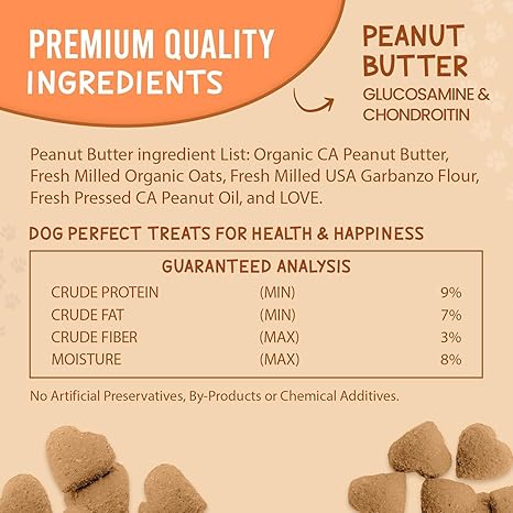 Much Loved Dog Training Reward Treats - Peanut Butter Joint Support
