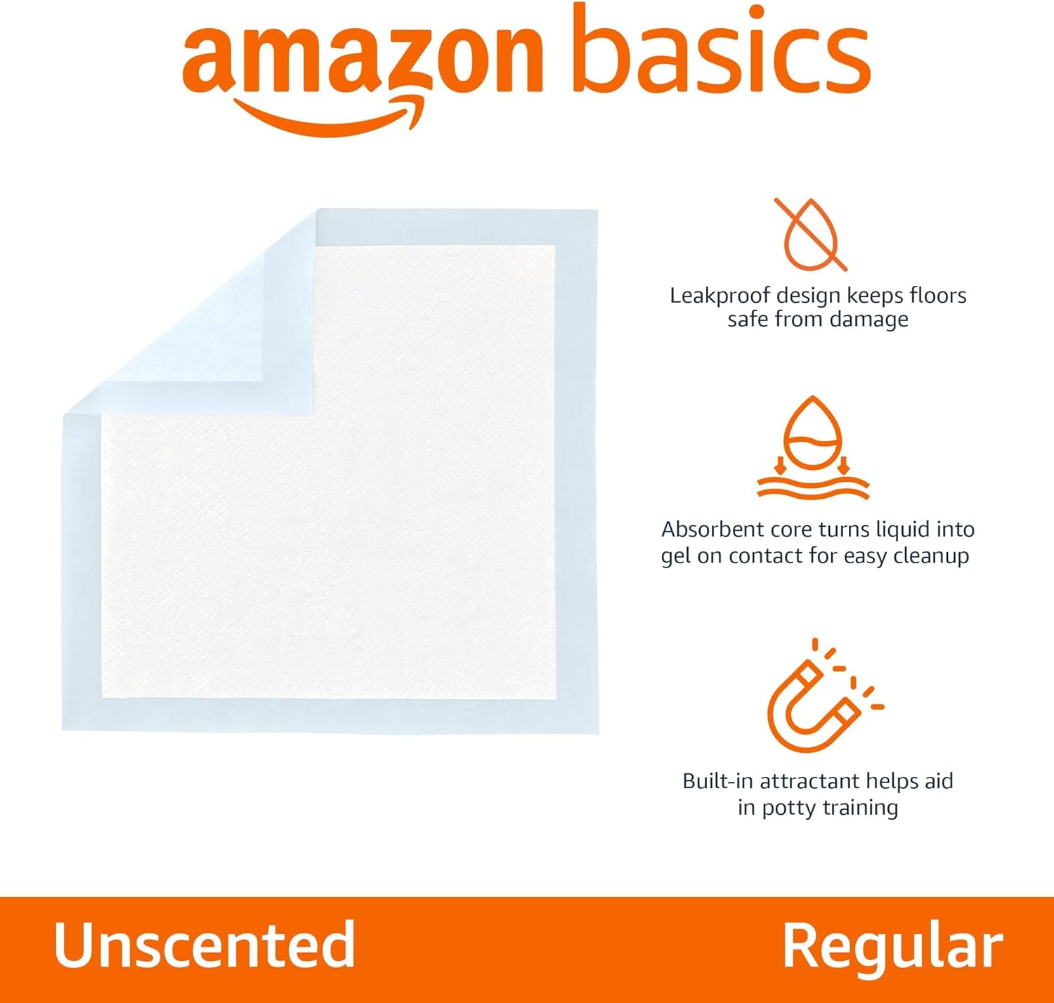 Dog and Puppy Pee Pads (22X22"), 100 Count