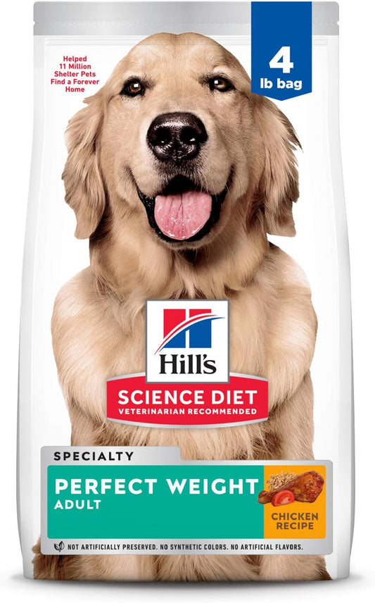 Hills science dog food for adult dogs, weight loss