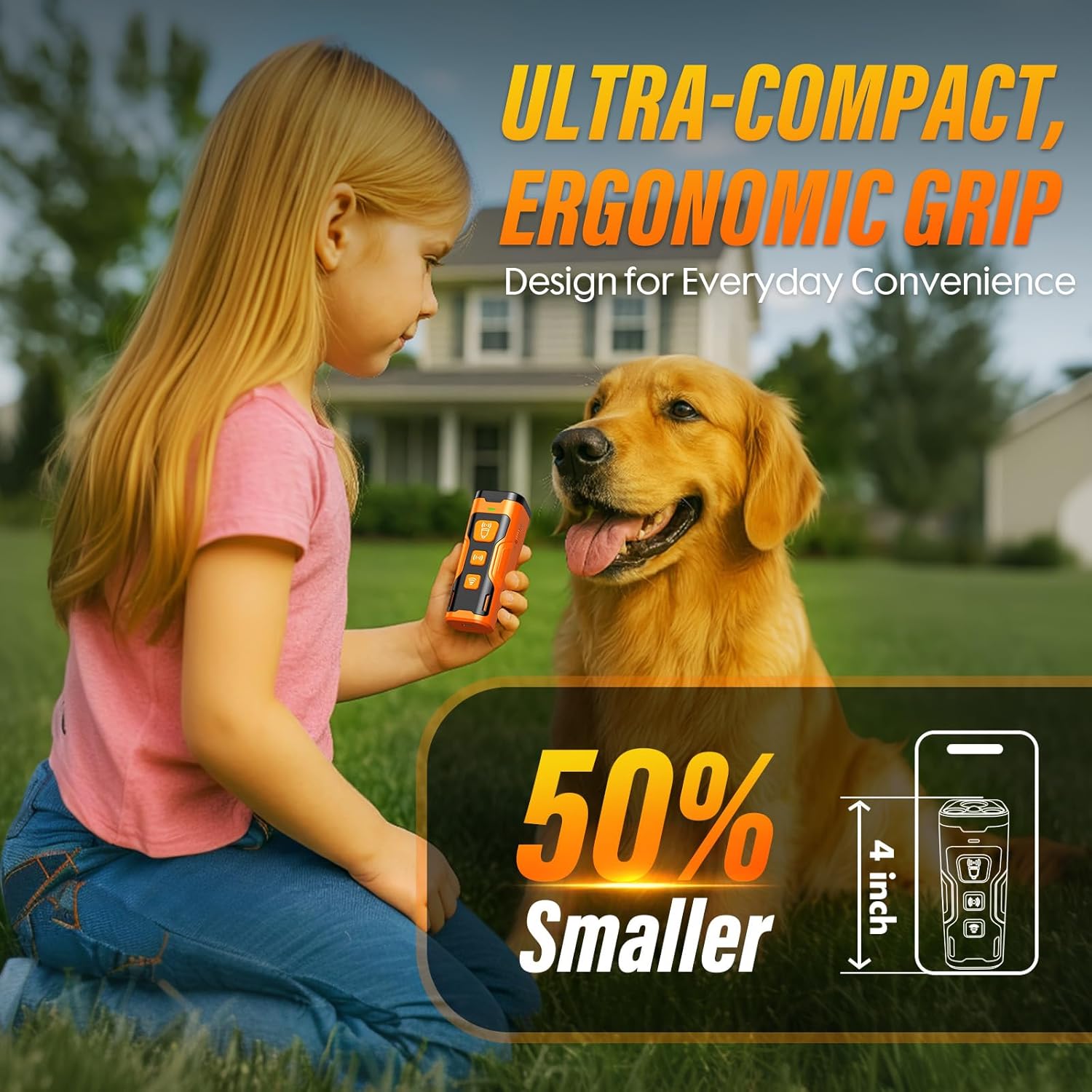 Anti Bark dog training tool, humane, emits a frequency that stops bad behavior