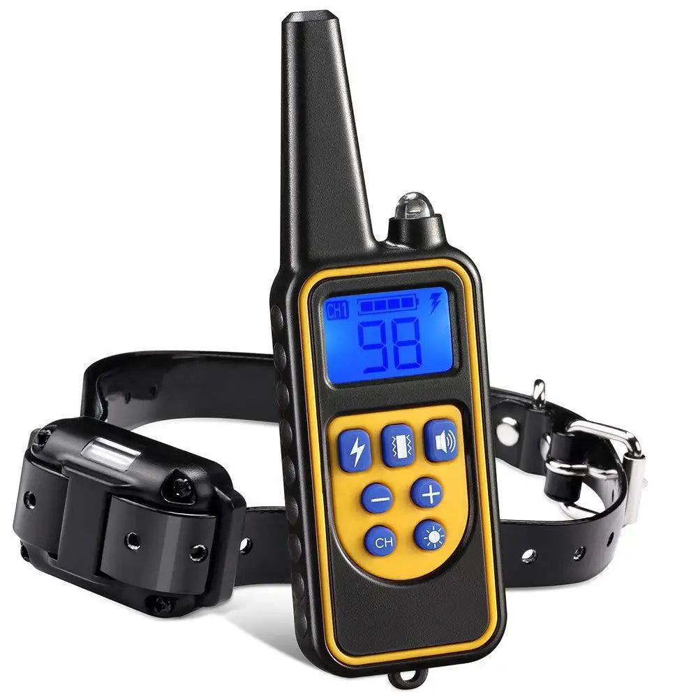 Pet Dog Supplies, Bark Control, Dog Training Device, Collar Electric Shock, Vibration Warning, Dog Training