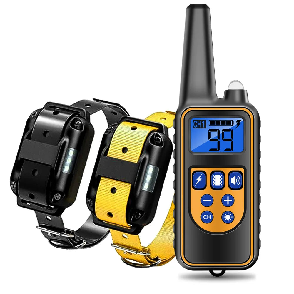 Pet Dog Supplies, Bark Control, Dog Training Device, Collar Electric Shock, Vibration Warning, Dog Training