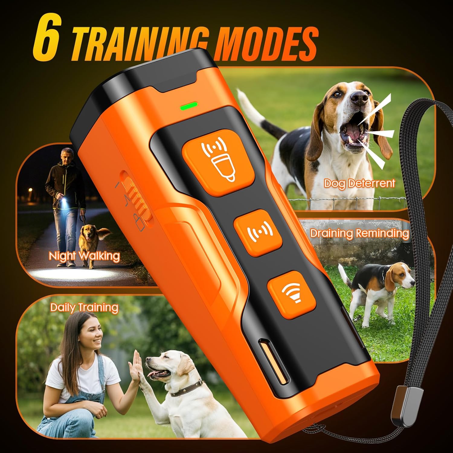 Anti Bark dog training tool, humane, emits a frequency that stops bad behavior