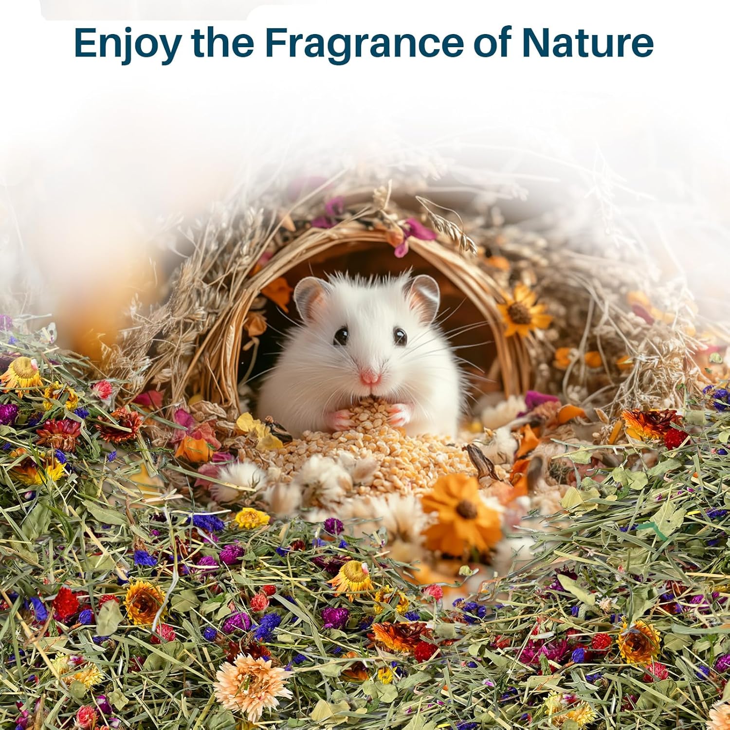150G Hamster Bedding - Flowers & Herbs Odor Control Dwarf Gerbil 