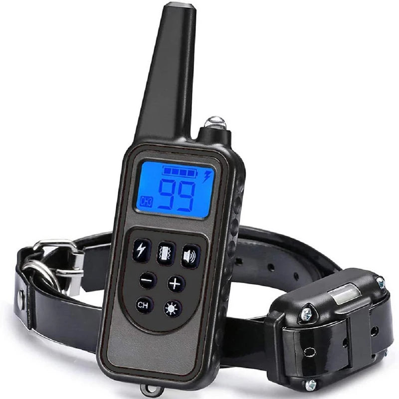 Pet Dog Supplies, Bark Control, Dog Training Device, Collar Electric Shock, Vibration Warning, Dog Training