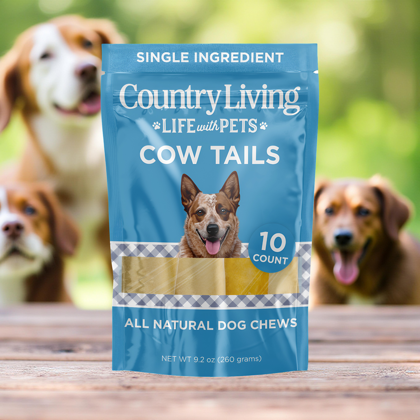 Country Living Natural Cow Ears Dog Chews – 10 Count Bag – All-Natural, Single-Ingredient, Long-Lasting Dog Chews – High-Protein, Low-Fat, Rawhide-Free – Supports Dental Health