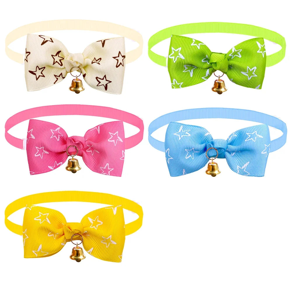 Dog Bow Tie Plaid Print Adjustable Pets Collar for Dogs Pet Accessories Pet Dog Bowtie Pet Supplies Dog Grooming Accessories