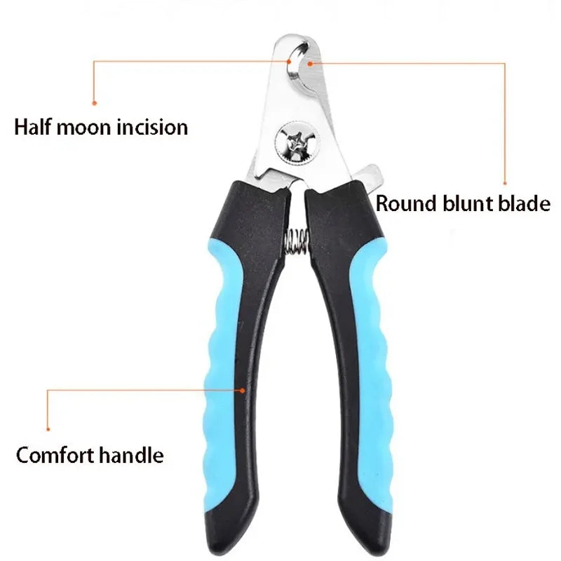 Pet Cat Dog Nail Clipper Cutter with Sickle Stainless Steel Grooming Scissors Clippers for Pet Claws Dog Supplies
