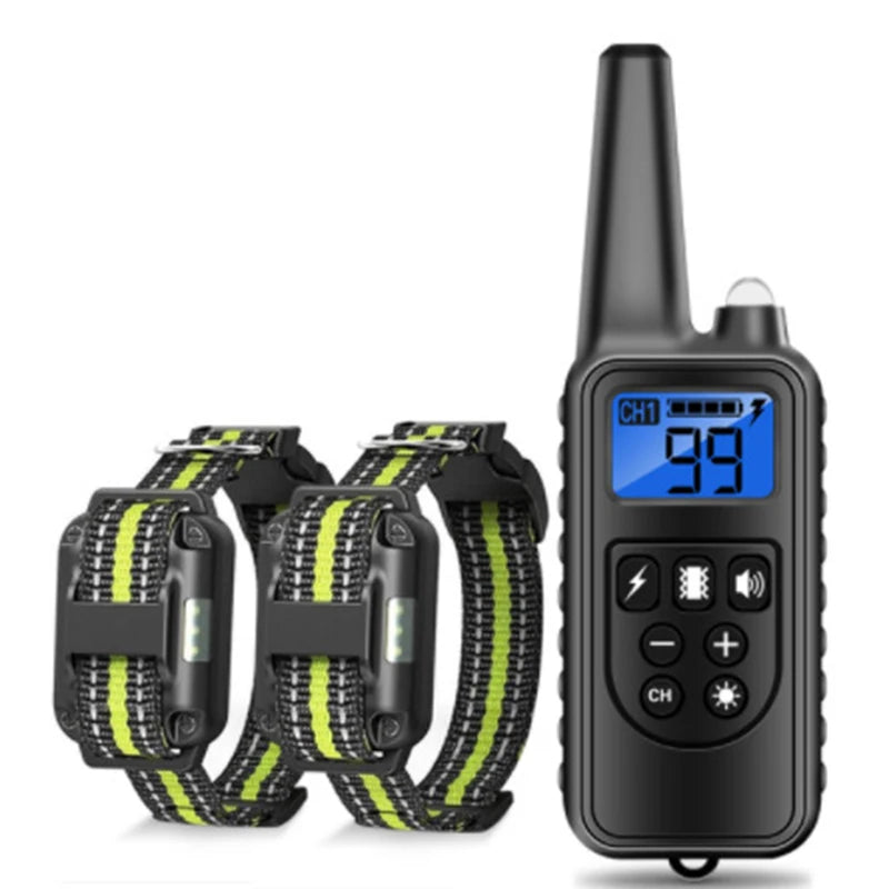 Pet Dog Supplies, Bark Control, Dog Training Device, Collar Electric Shock, Vibration Warning, Dog Training