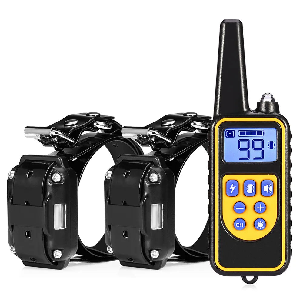 Pet Dog Supplies, Bark Control, Dog Training Device, Collar Electric Shock, Vibration Warning, Dog Training