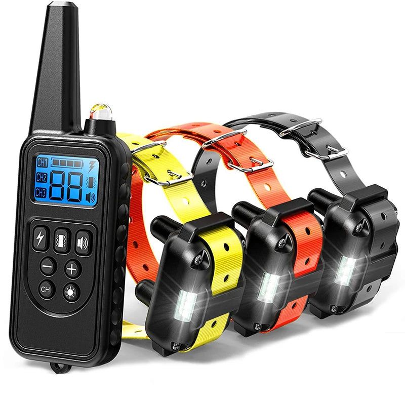 Pet Dog Supplies, Bark Control, Dog Training Device, Collar Electric Shock, Vibration Warning, Dog Training