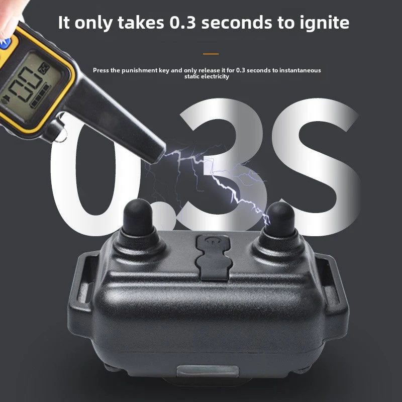 Pet Dog Supplies, Bark Control, Dog Training Device, Collar Electric Shock, Vibration Warning, Dog Training