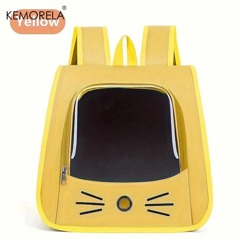 1Pcs Pet Carrier Backpack Large Cat Backpack Transparent Breathable Portable Bag Backpack Cat and Dog Supplies