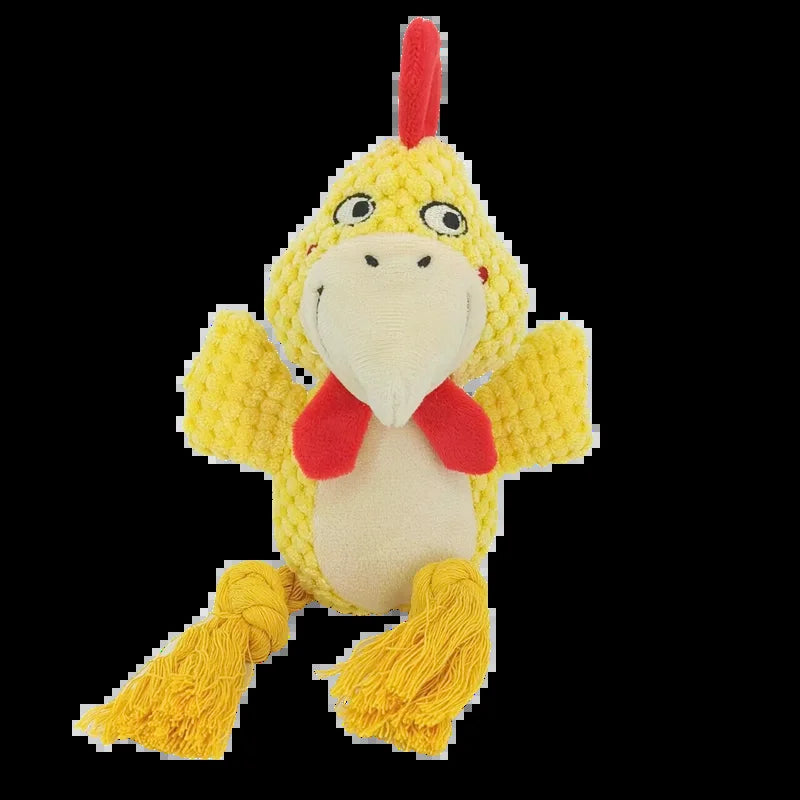 Stuffed Raw Small Dog Plush Interactive Toys Indestructible Bite Resistant Sound Puppy Toys Squeaky Dogs Rattle for Pet Supplies
