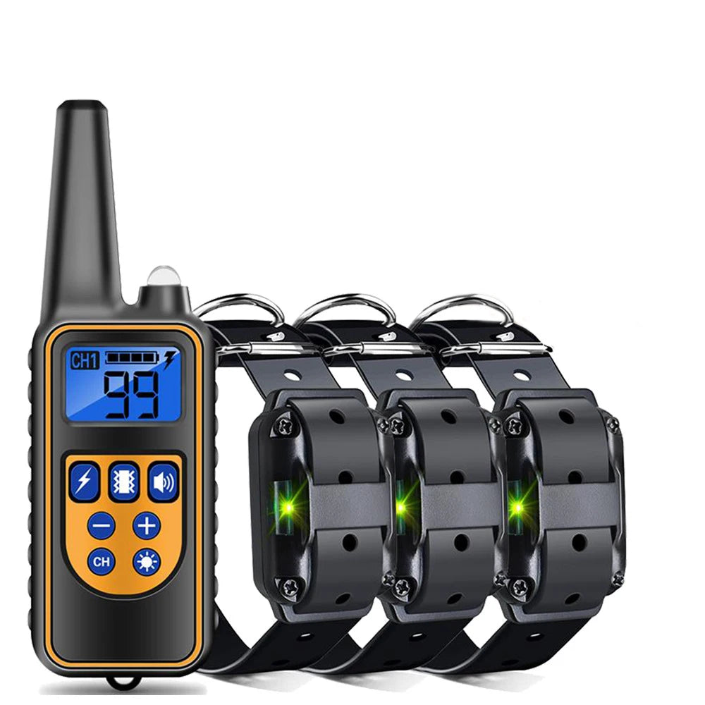 Pet Dog Supplies, Bark Control, Dog Training Device, Collar Electric Shock, Vibration Warning, Dog Training